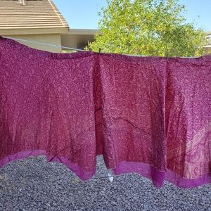 NWT Darn Good Yarn Sari Skirt Fuscia & Purple